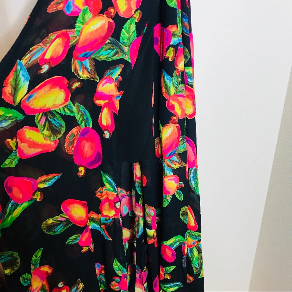 FARM Rio Anthropologie Cashew Print Wrap Dress - Picture 8 of 16